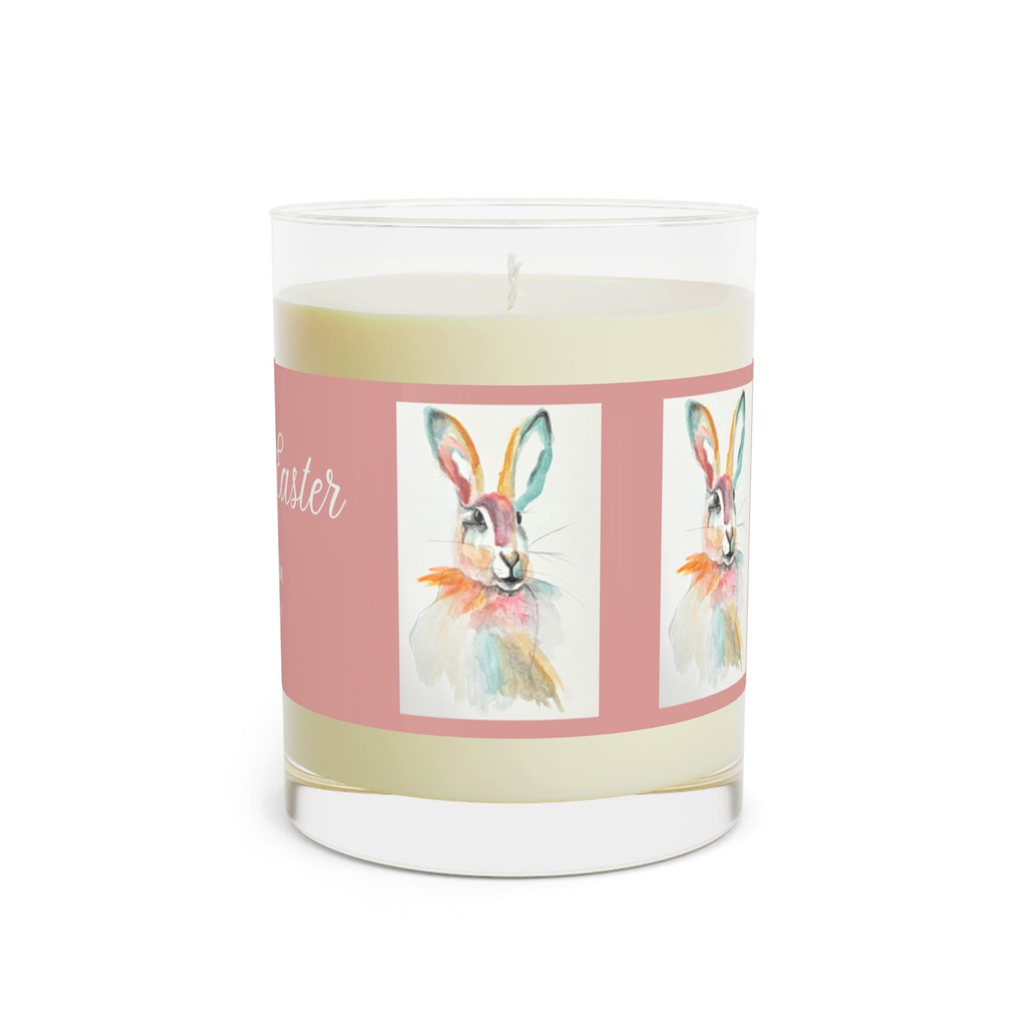Wing Light Art Designs Happy Easter Bunny Scented Candle - Full Glass, 11oz