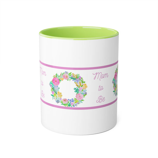 Mommy To Be Mug / Expecting Mom Mug / First Pregnancy Gift / Mommy To Be Cup / Pregnant Woman Gift / Personalized New Mom / Pregnancy Mom to Be Accent Mugs, 11oz