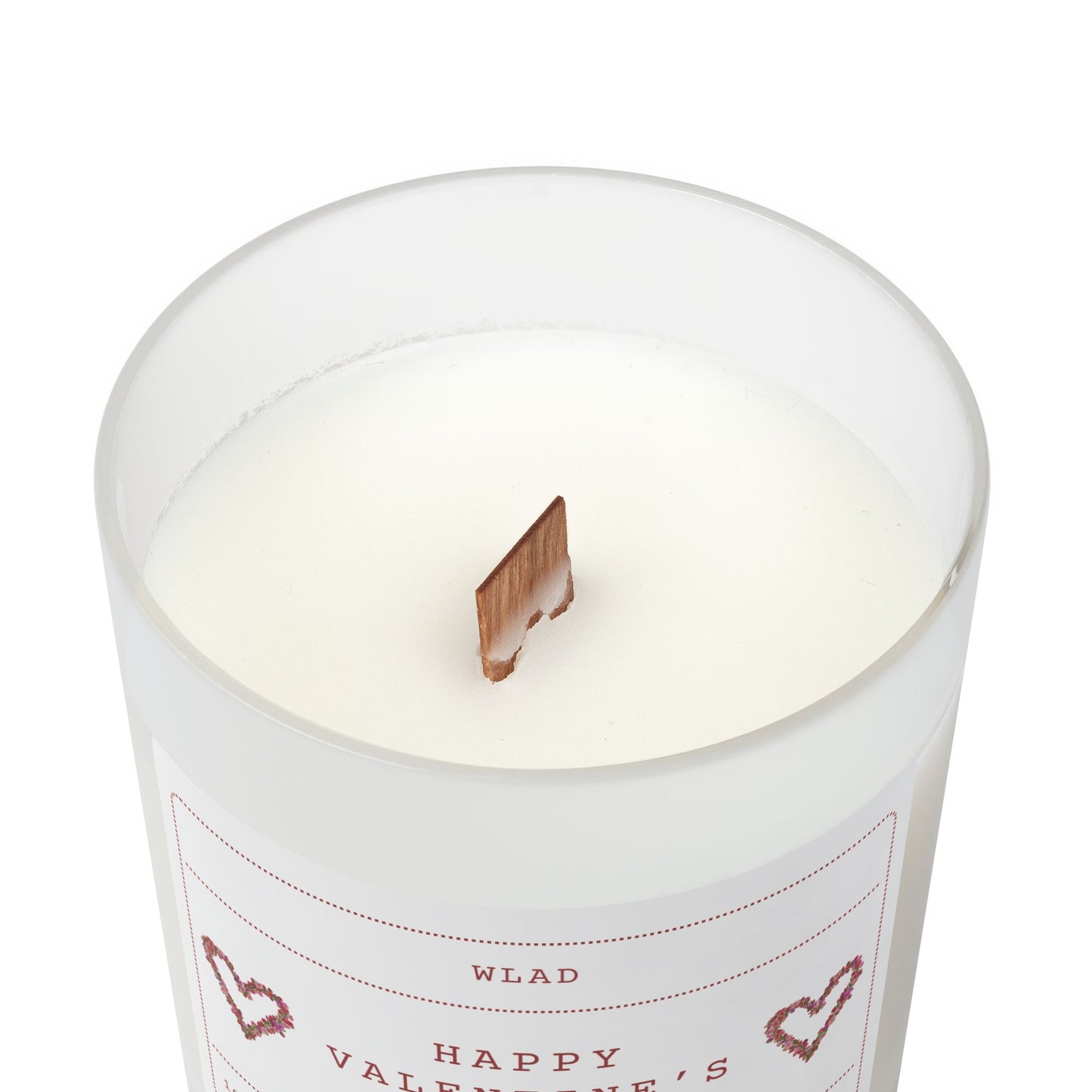 Valentine's Day Gift For Her Candle, Valentine's Day For Girlfriend or Wife, Dating Gift, Valentine Gift Frosted Glass Candle, 11oz