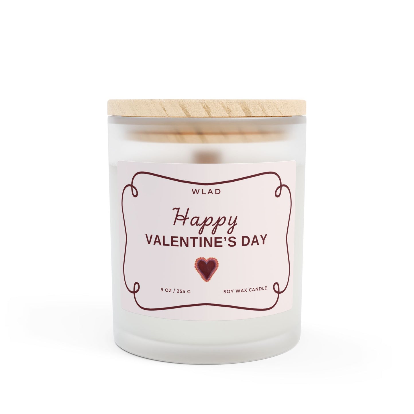 Valentine's Day Gift For Her You Make My Heart Melt Candle Gift, Dating Gift, Valentine Gift Frosted Glass Candle, 11oz