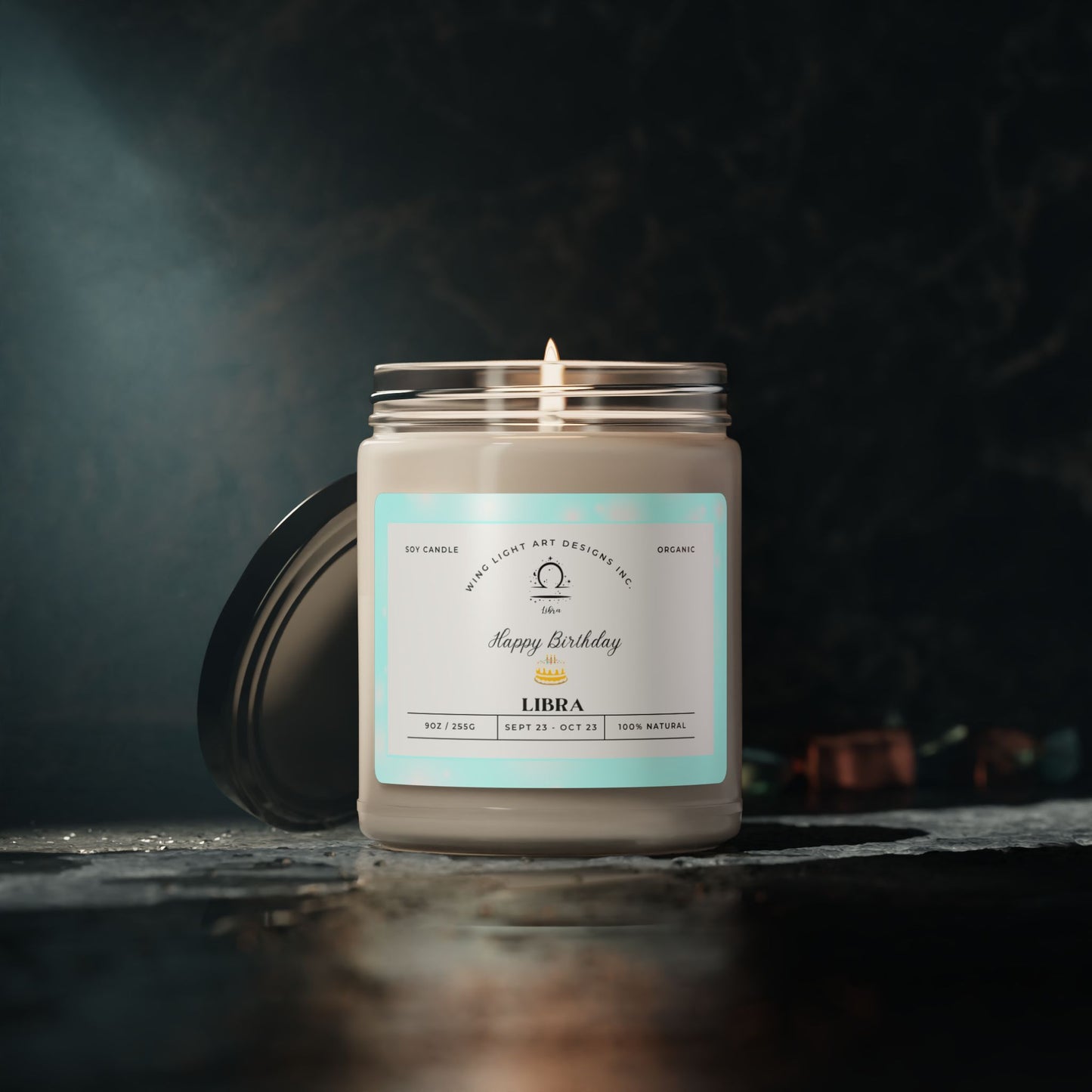 Libra Birth Month Candle Gift - Birthday Gift For Her - Star Sign Scented Candle Scented Soy Candle, 9oz Star Sign Constellation Gift