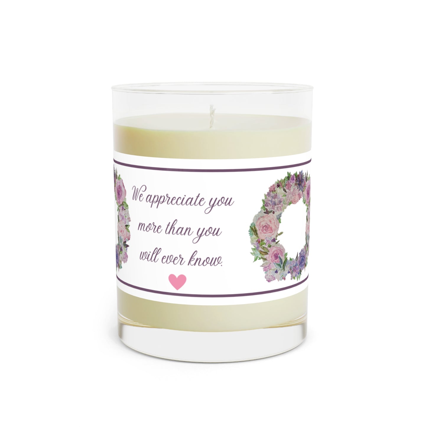 WE Thank You Teacher Appreciation Scented Candle - Full Glass, 11oz