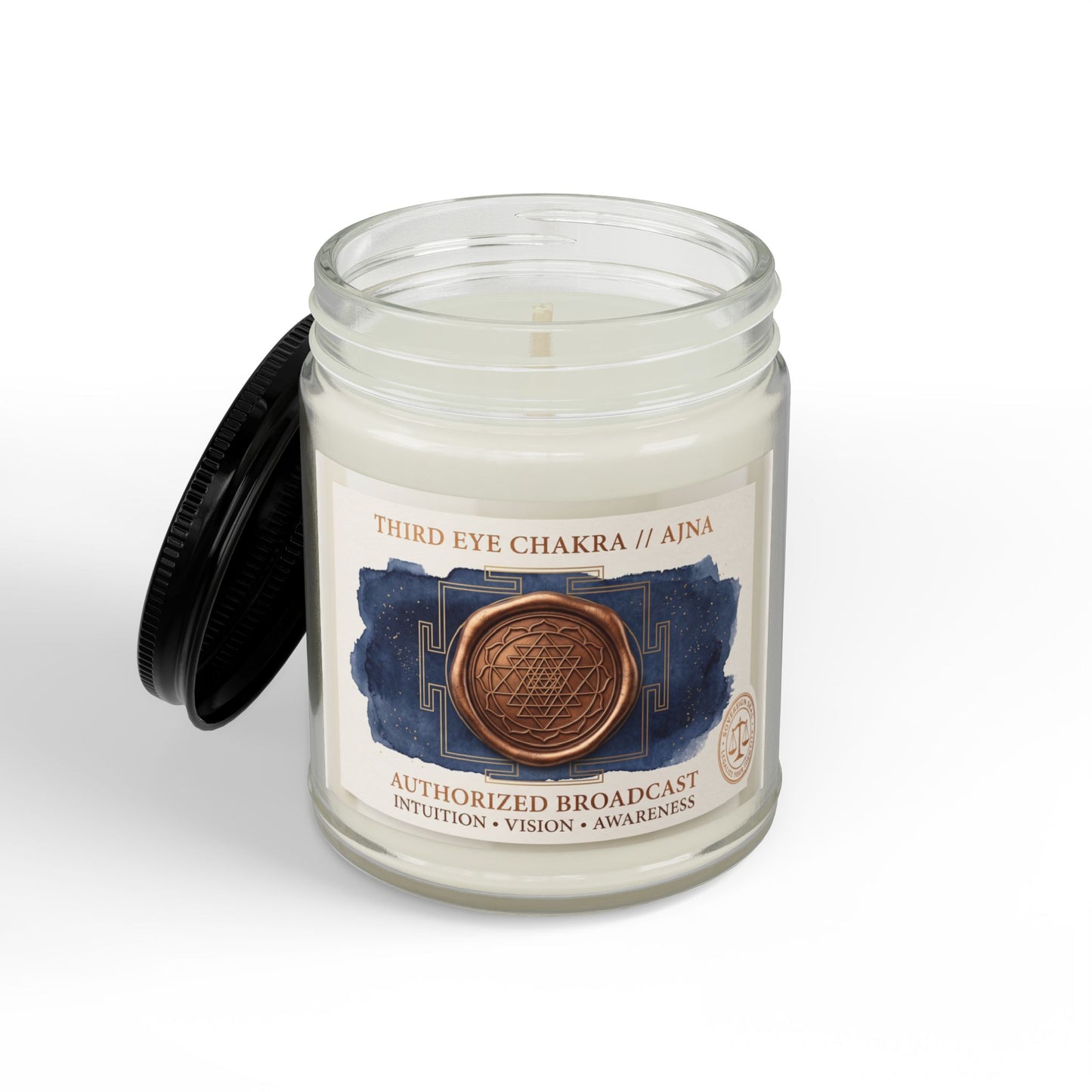The Sovereign Audit™ Third Eye Chakra Soy Candle — Aromatherapy Scented Candle (4oz & 9oz)