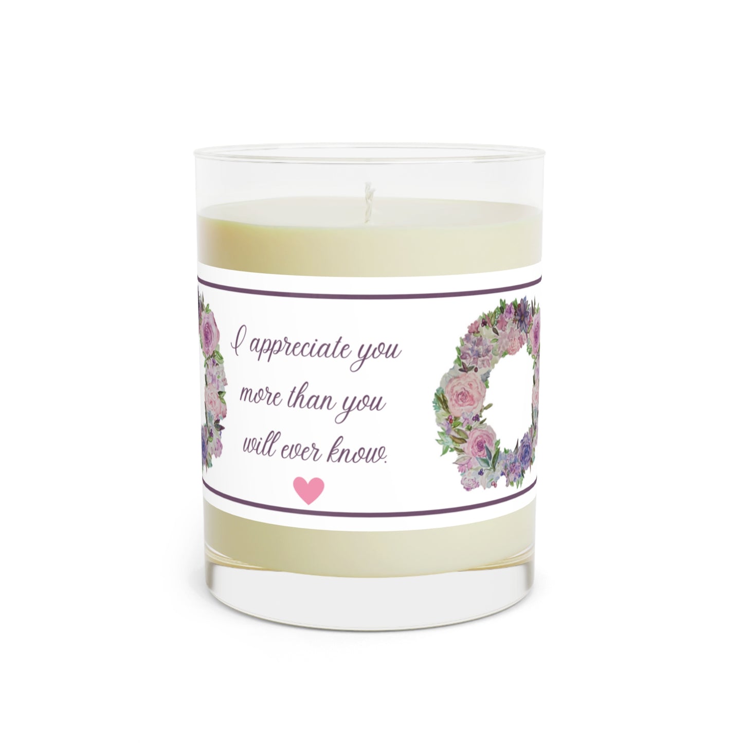 Thank You Teacher Appreciation Scented Candle - Full Glass, 11oz