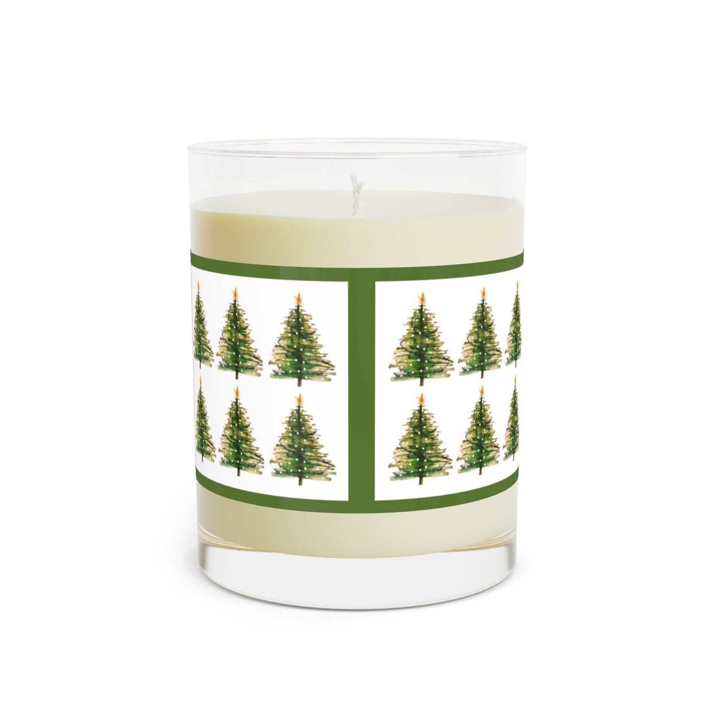 Christmas Gift for Her Scented Soy Candle, Christmas Gift, Christmas Scented Candle Secret Santa NoGift Stocking Filler Scented Soy Christmas Trees Scented Candle - Full Glass, 11oz