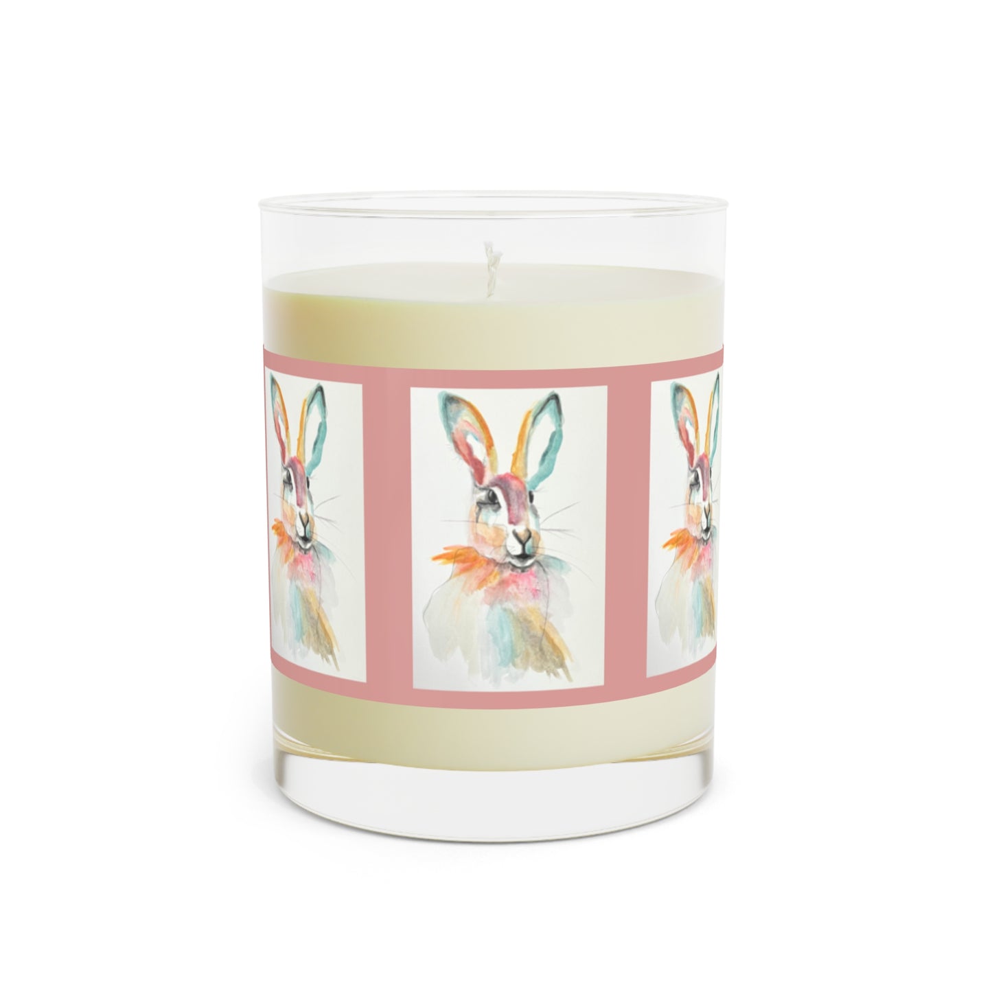 Some Bunny Loves You Happy Easter Gift for Her Easter Gift for Him Cute Easter Gift Easter Candle Best Friend Gifts Soy Watercolor Bunny Scented Candle - Full Glass, 11oz