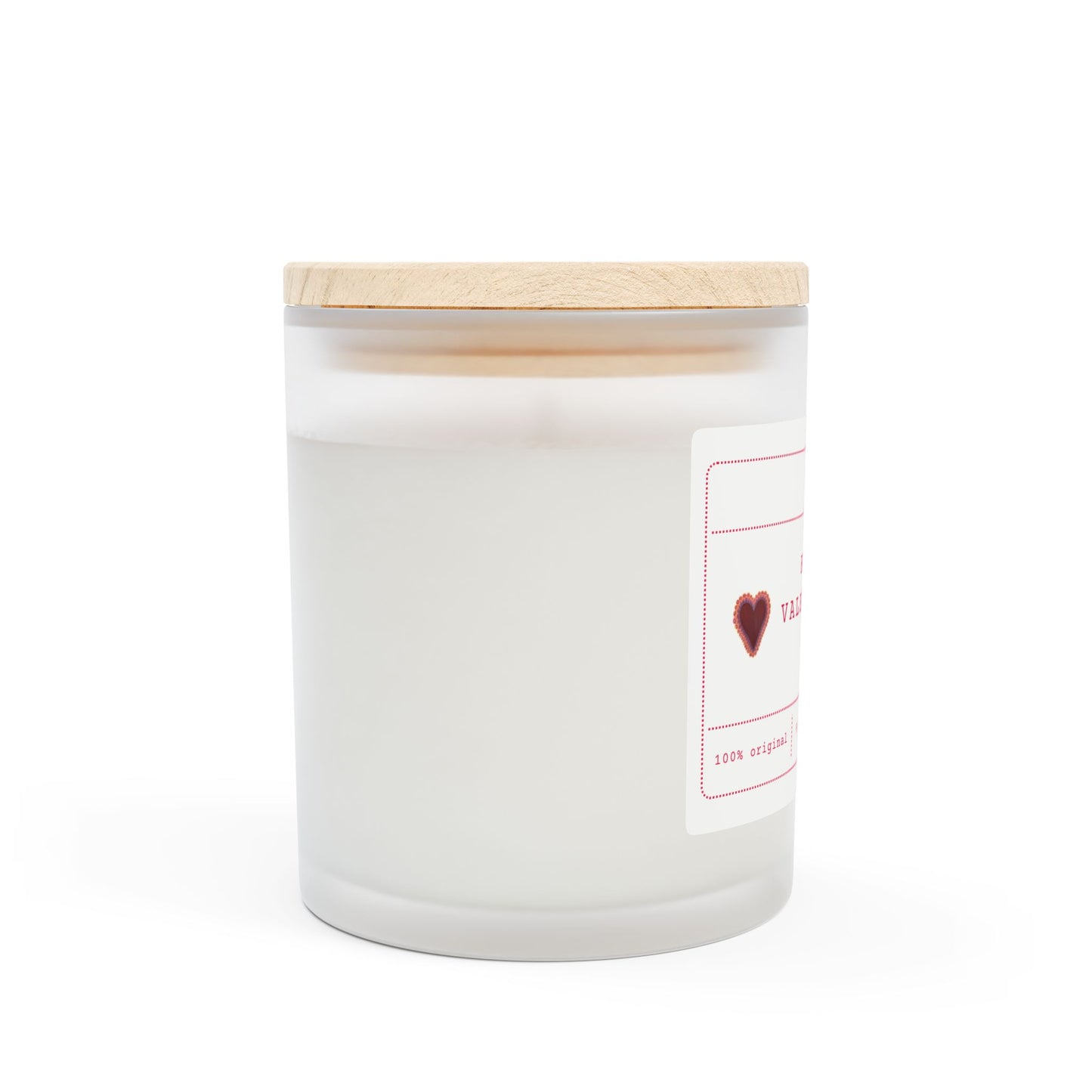 Love You Candle - Love You Valentines Candle - Anniversary Gift, Gift for Her - Gift for Girlfriend, Gift for Wife, Galentines Gift Frosted Glass Candle, 11oz