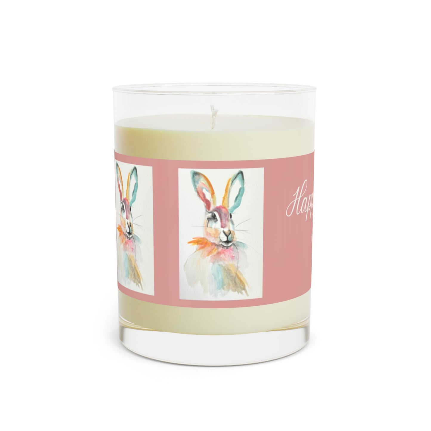 Wing Light Art Designs Happy Easter Bunny Scented Candle - Full Glass, 11oz