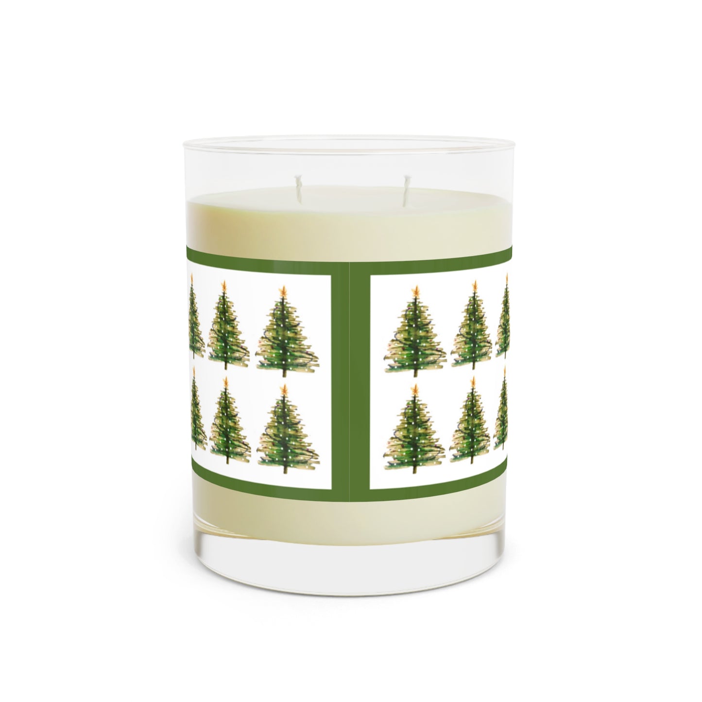 Christmas Gift for Her Scented Soy Candle, Christmas Gift, Christmas Scented Candle Secret Santa NoGift Stocking Filler Scented Soy Christmas Trees Scented Candle - Full Glass, 11oz