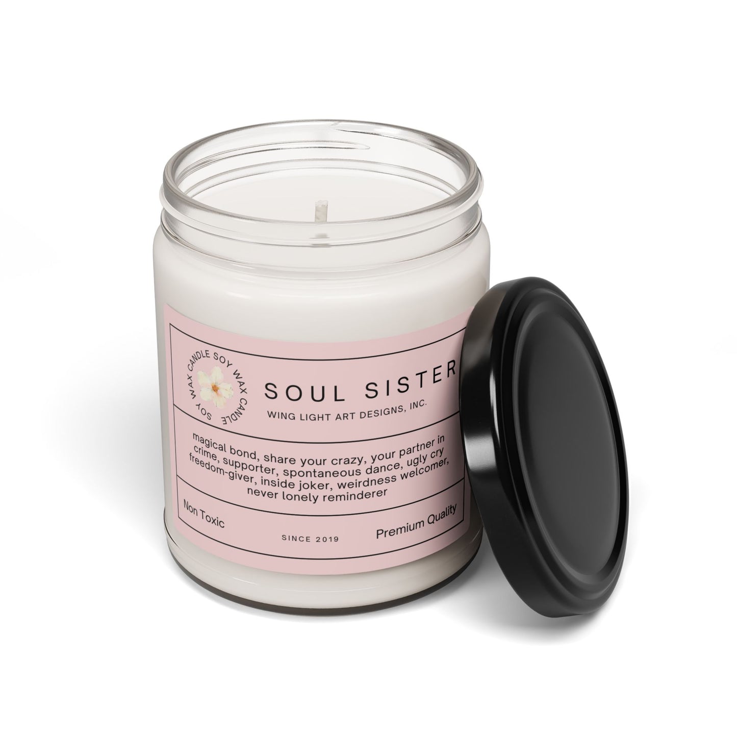 Soy Candle - Soul Sister, Best Friend Birthday Gift, 9oz