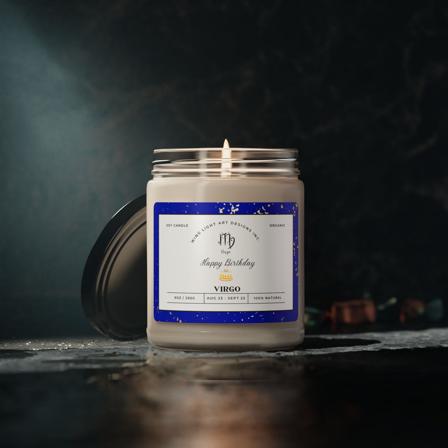 Virgo Birthdate Candle, Custom Birth Month Candle Gifts for Her, Gift, Astrology Candle, Birth Month Zodiac Gift Scented Soy Candle