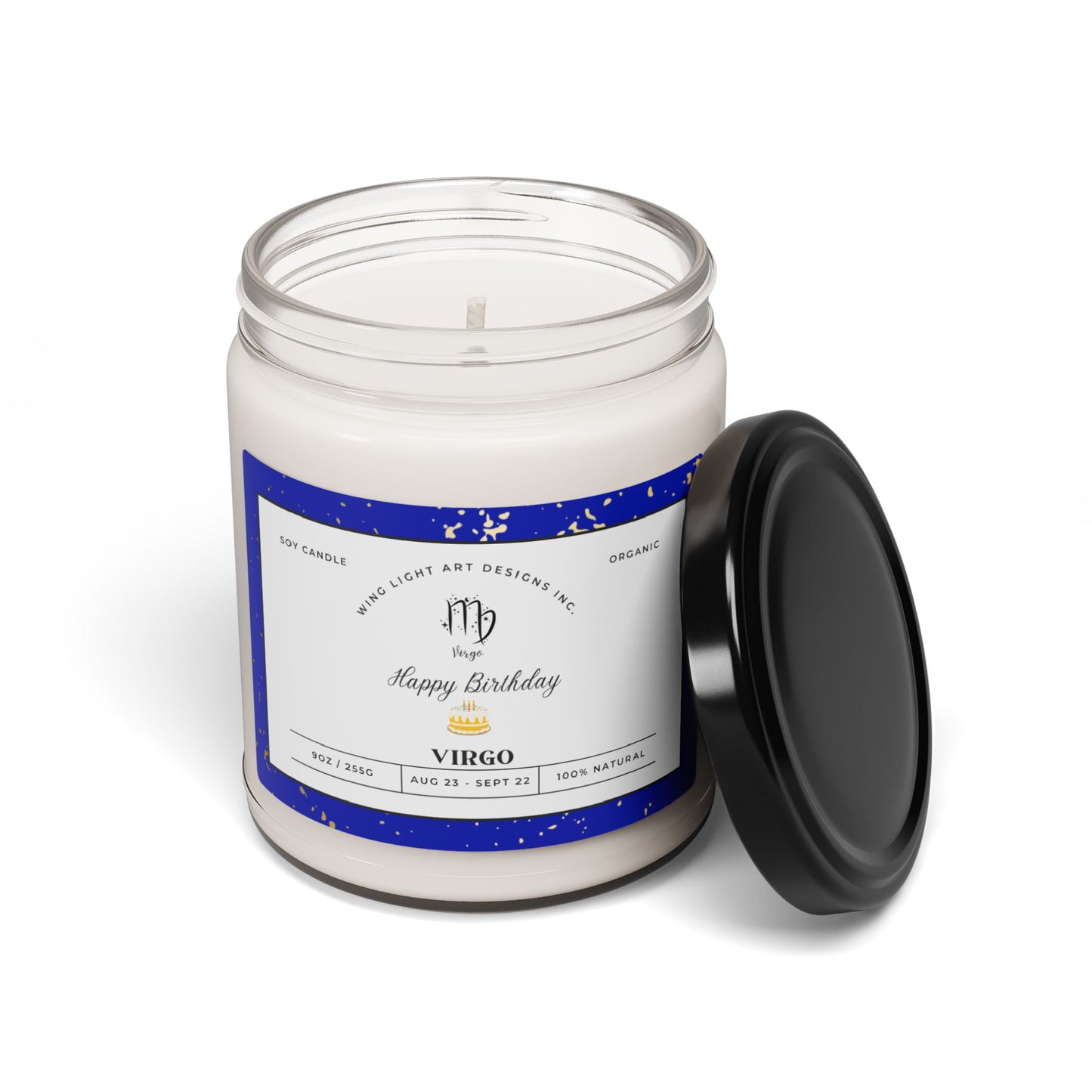 Virgo Birthdate Candle, Custom Birth Month Candle Gifts for Her, Gift, Astrology Candle, Birth Month Zodiac Gift Scented Soy Candle