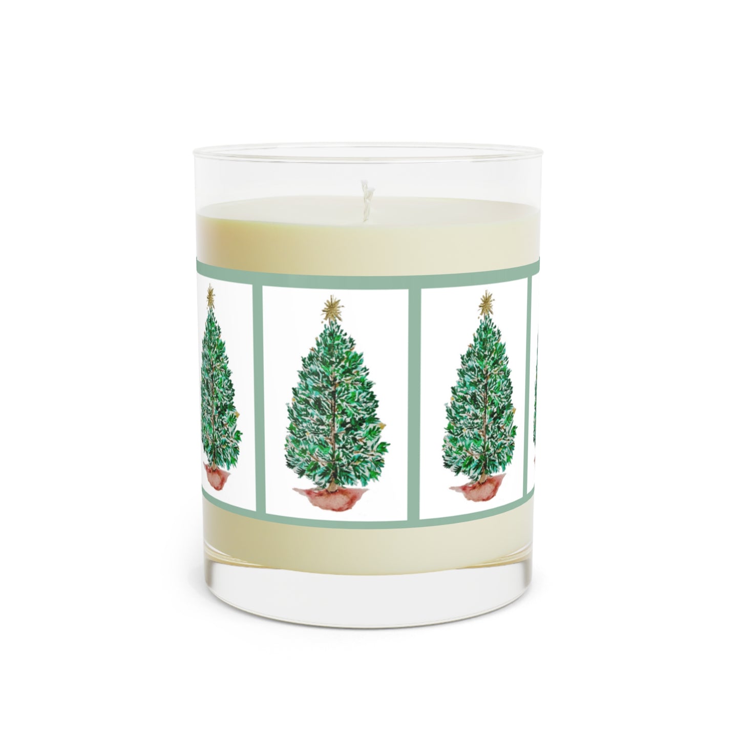 Christmas Tree Soy Christmas Candle - Scented Christmas Tree Candle - Minted Lavender Sage, White Tea & Fig Candle for Holiday Decor - Christmas Gift Winter Holiday Magic Scented Candle - Full Glass, 11oz