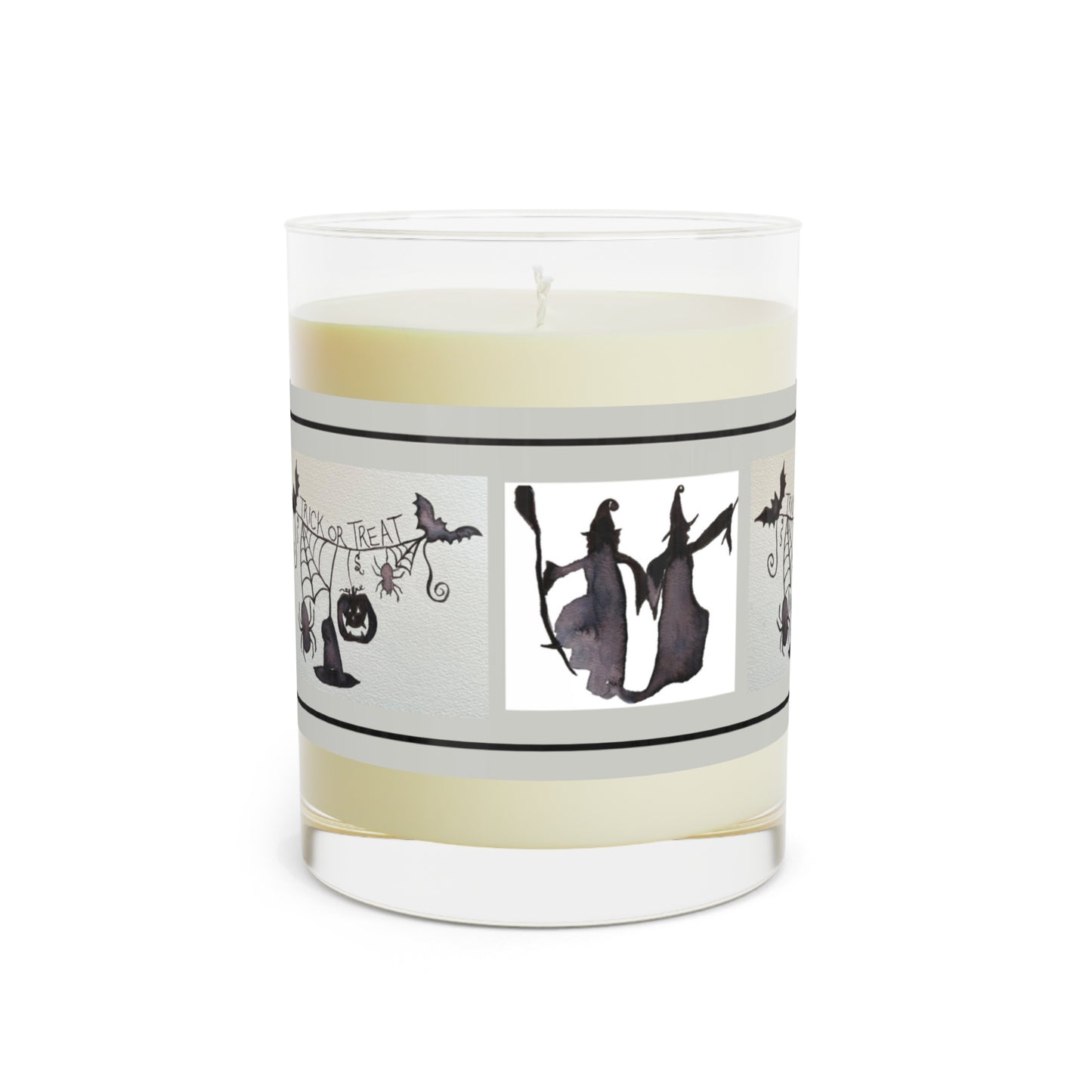Wing Light Art Designs Trick or Treat Halloween Scented Candle - Full Glass, 11oz