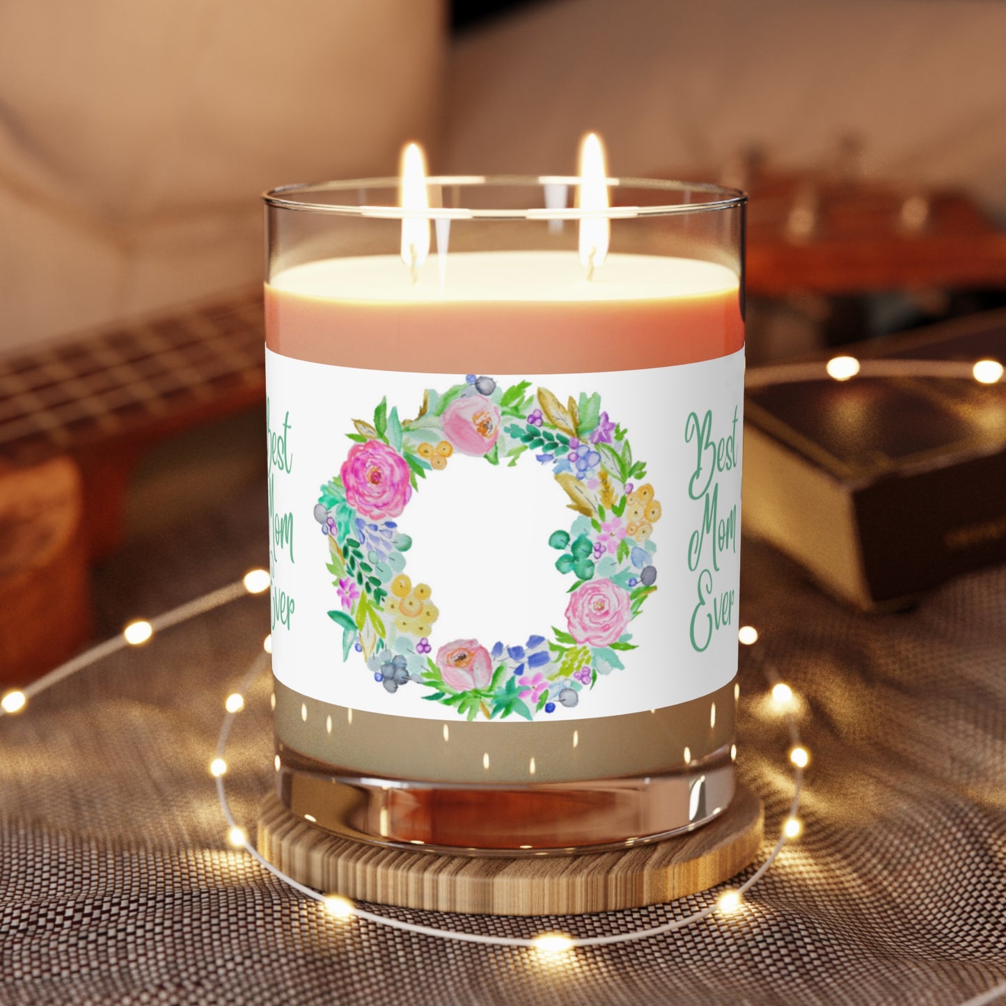 Mother’s Day gift Aromatherapy Soy Candle Gift for Best Mom Ever Scented Soy Candle - Full Glass, 11oz