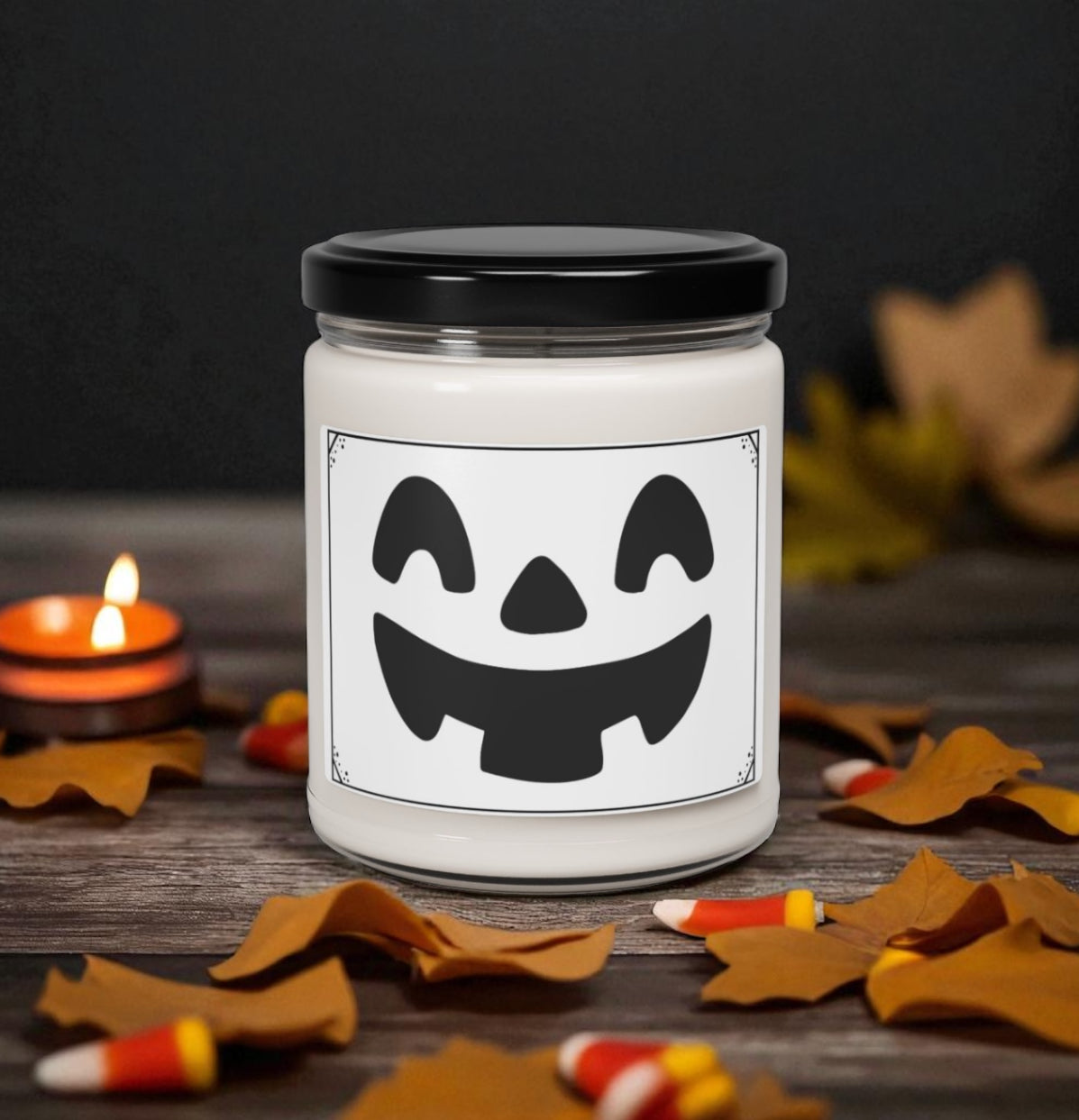 Halloween Pumpkin Scented Soy Candle | Cozy Home Decor, Fall Gift, Party Favor, Aromatherapy, Relaxation