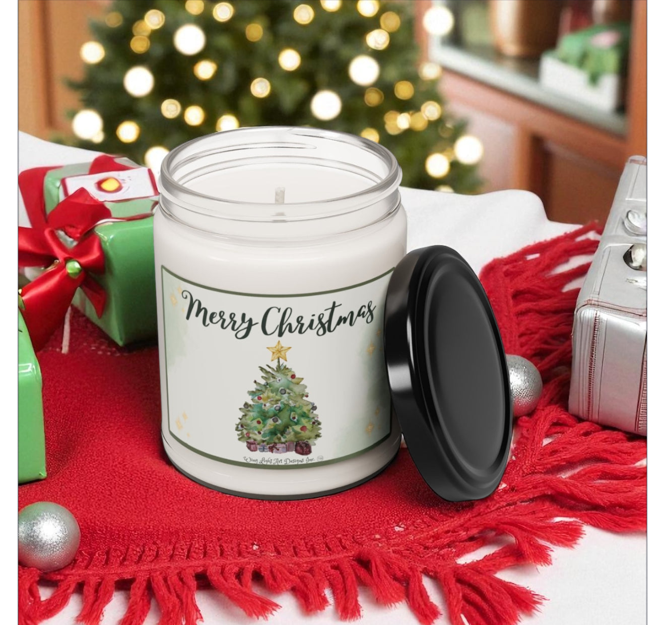 Christmas Gift for Her Scented Soy Candle, Christmas Gift, Christmas Scented Candle Secret Santa Gift Stocking Filler Scented Soy Candle, 9oz