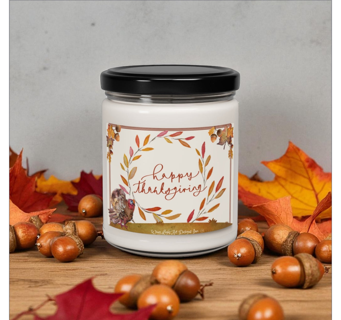 Thankful Candles - Fall Candles - Gratitude Candle - Grateful & Thank You Candle - Thanksgiving Candle - Soy Candle, 9oz
