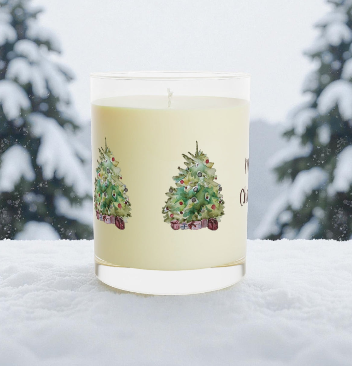 Green Christmas Tree 11oz soy candle – view 2