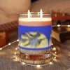 Custom Witch Scented Candle | Personalized Halloween Gift | Witch on a Broom Art | Spooky Decor
