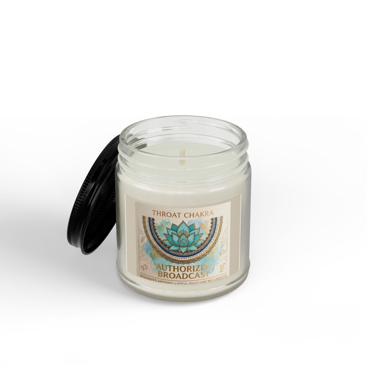 The Sovereign Audit™ Throat Chakra Soy Candle — 'Authorize' Scented Jar (4oz & 9oz)