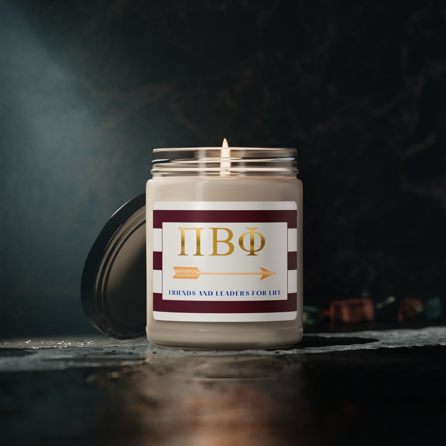 Pi Beta Phi Sorority House Soy Wax Candle, Greek Life Gift Candle, Gift For Sorority Girl, College Move-In Gift, Eco Friendly 9oz. Candle