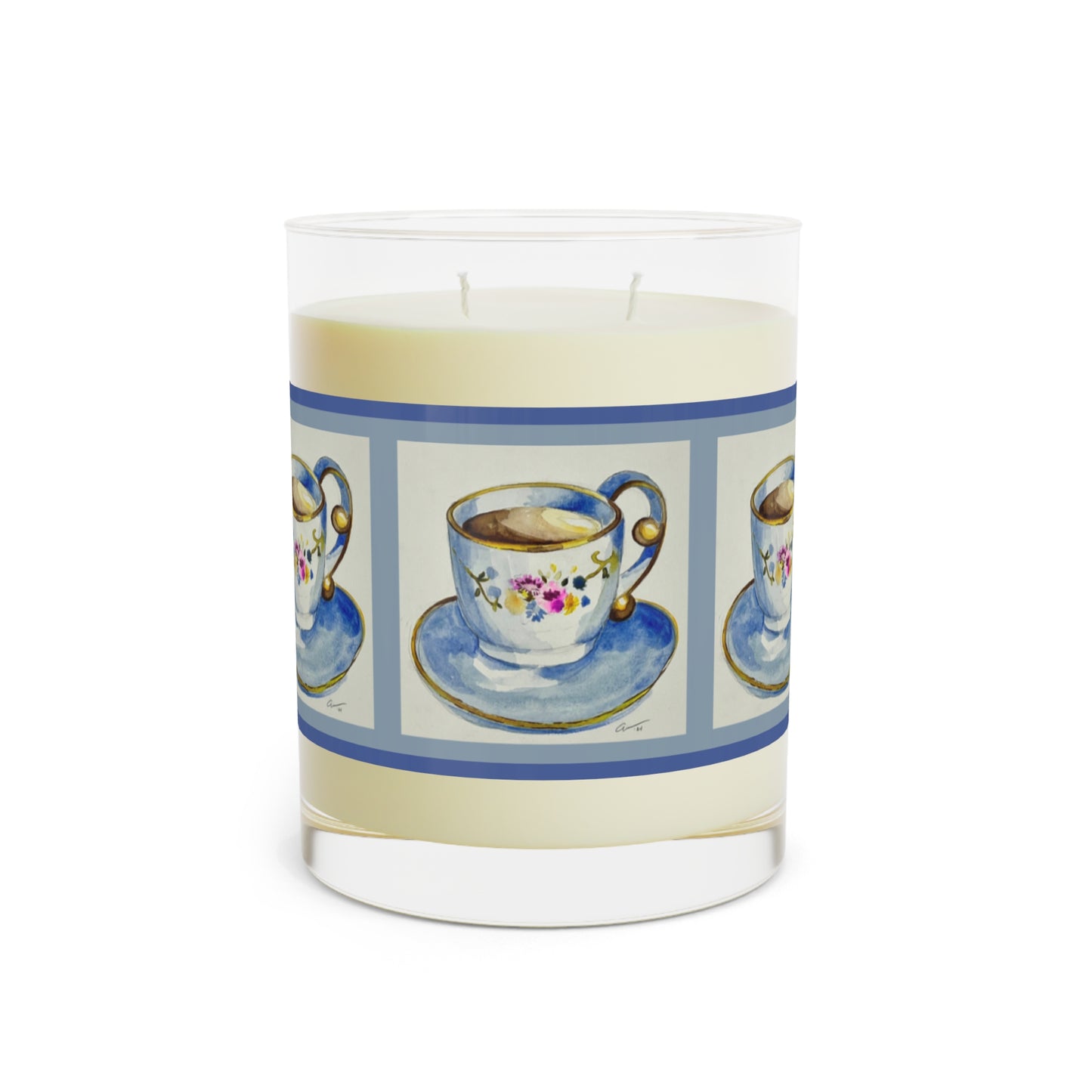 Wing Light Art Designs Tea Time Scented Candle - Full Glass, 11oz