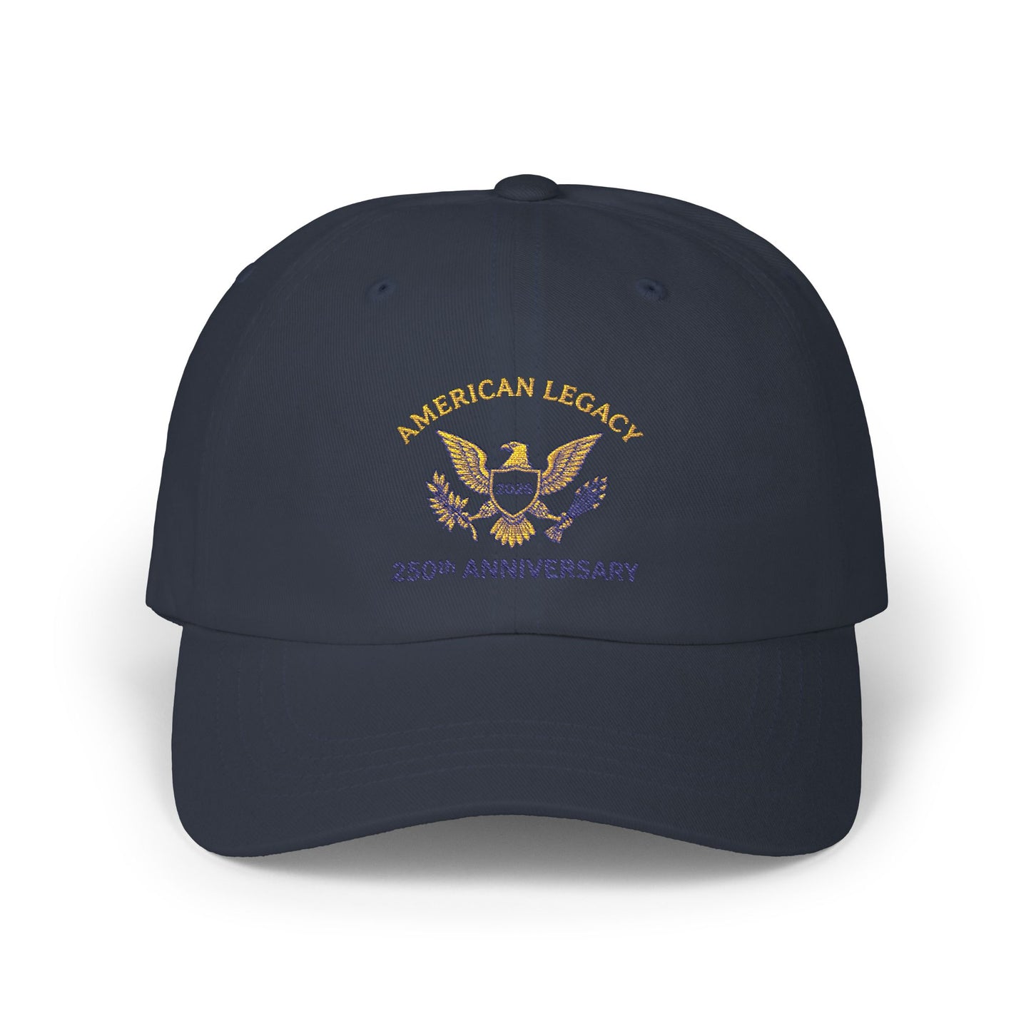Commemorative 4th of July Cap - American Legacy 250th Anniversary Embroidered Eagle