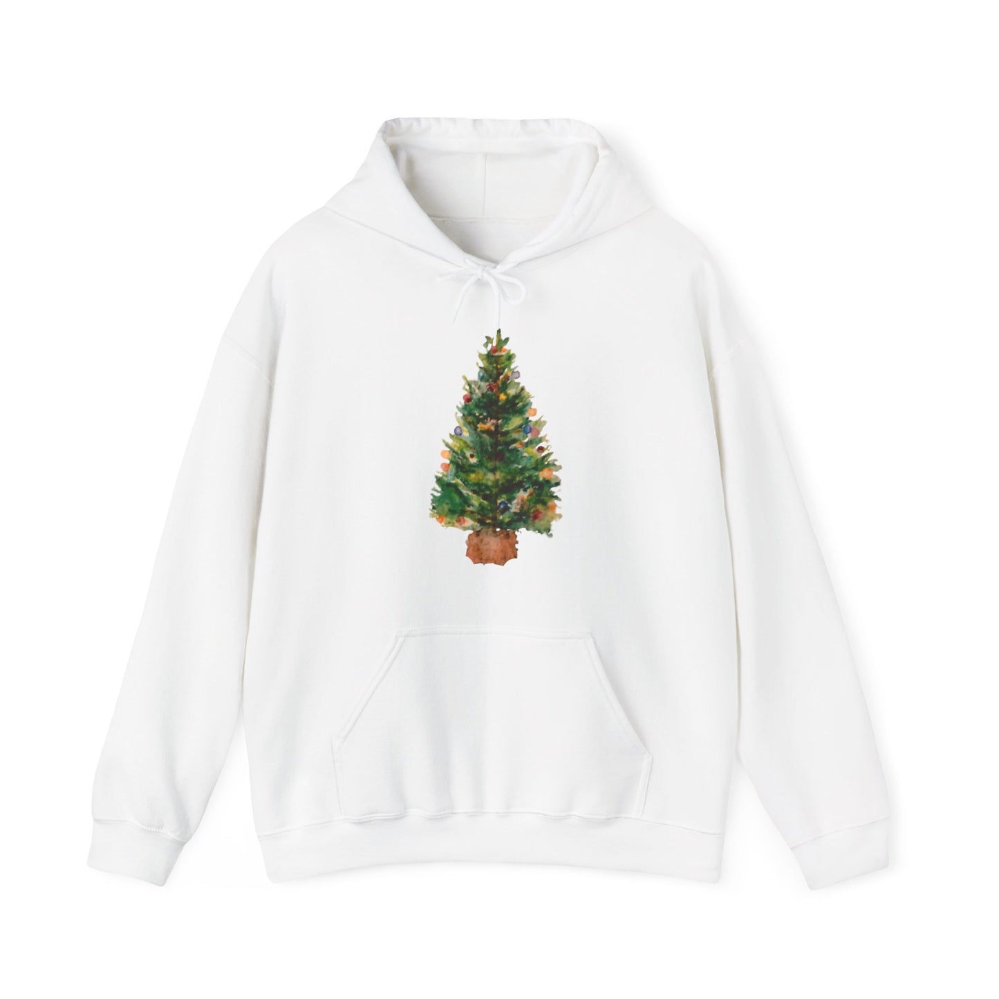 Green Tree Christmas Hoodıe, Christmas Sweater, Christmas Crewneck, Christmas Tree Sweatshirt, Holiday Sweaters for Women, Winter Sweatshirt Antique Christmas Tree Unisex Heavy Blend™ Hooded Sweatshirt