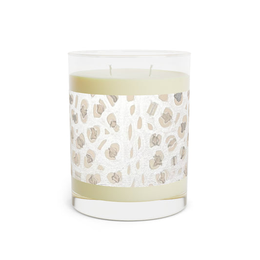 Wing Light Art Designs Silver Leopard Scented Candle - Full Glass, 11oz
