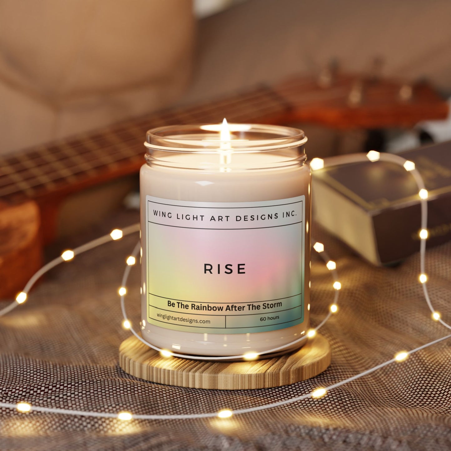 RISE - Be the Rainbow After the Storm When You Just Want To Burn Something Spiritual Scented Soy Candle, 9oz