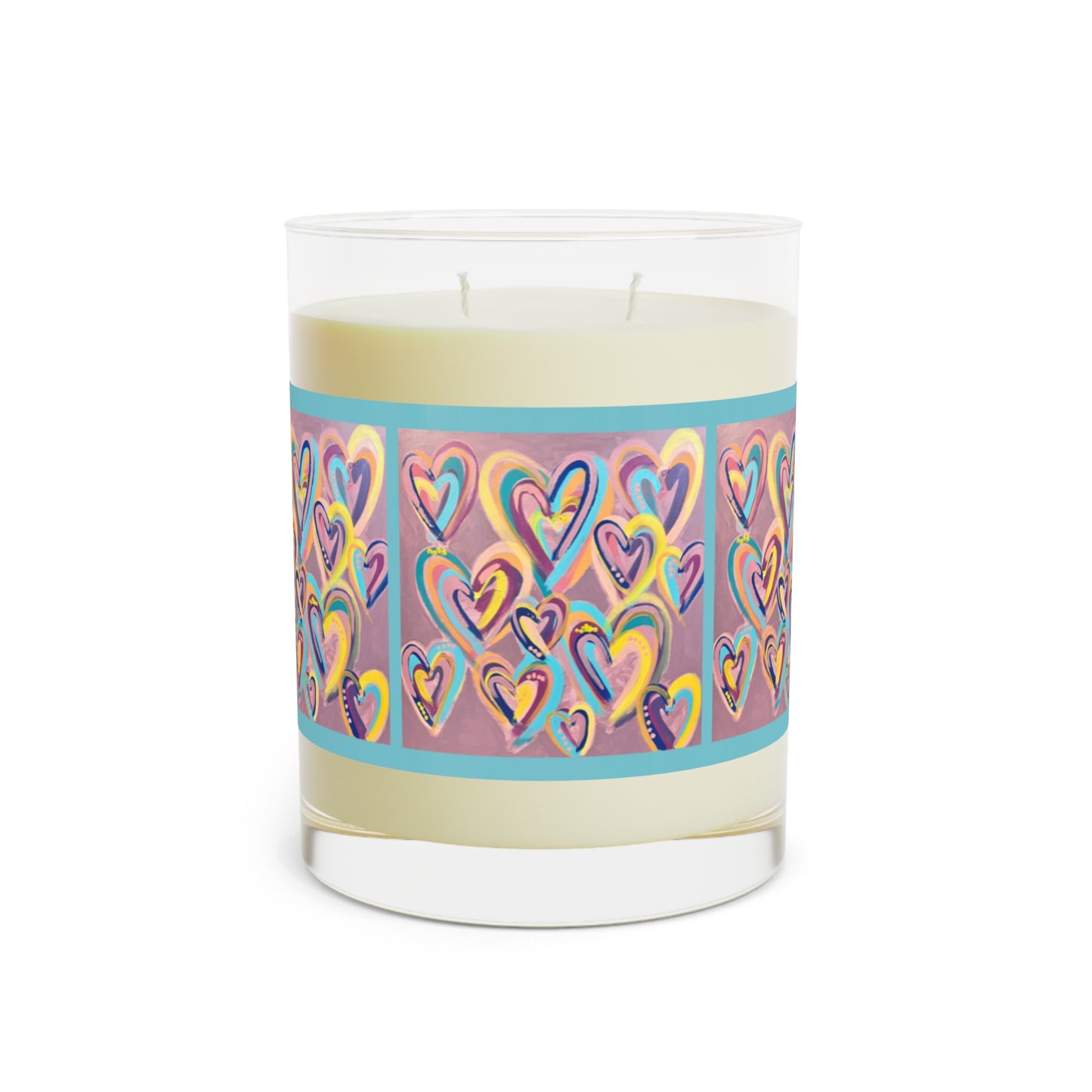 Wing Light Art Designs Happy Hearts Scented Candle - Full Glass, 11oz