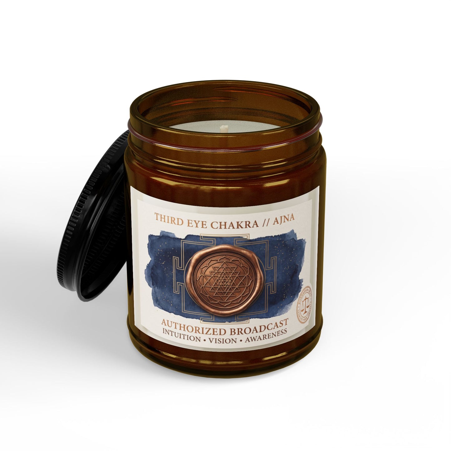 The  Sovereign Audit™ Third Eye Chakra Soy Candle — Aromatherapy Scented Candle (4oz & 9oz)