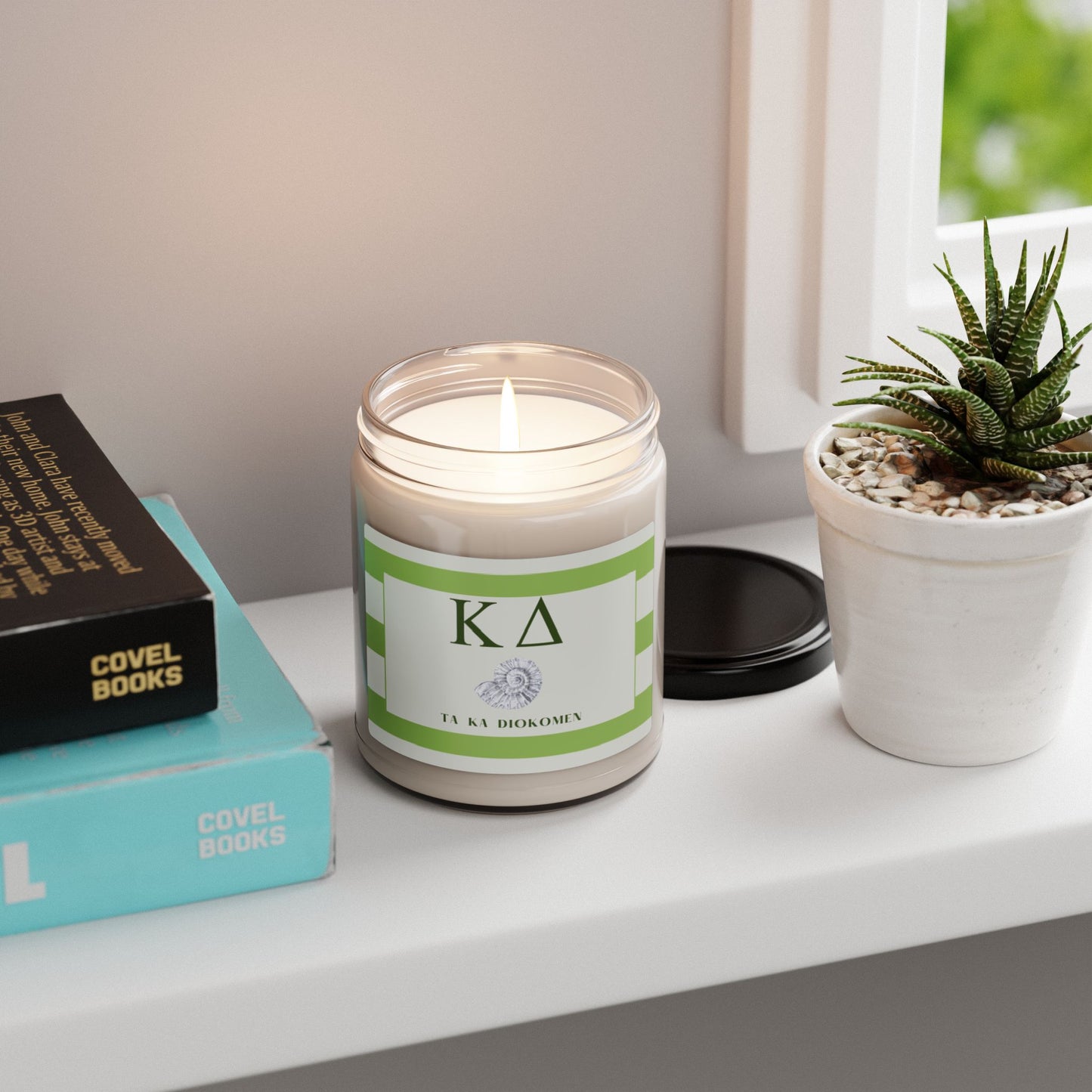 Kappa Delta // Sorority 9 oz Hand Poured All Natural Soy Candles // Personalized Option // Choose Your Scent // Greek Letters Scented Soy Candle, 9oz