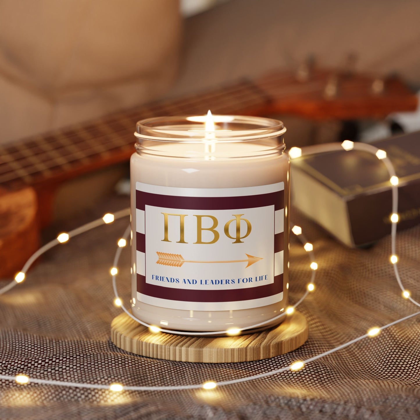 Pi Beta Phi Sorority House Soy Wax Candle, Greek Life Gift Candle, Gift For Sorority Girl, College Move-In Gift, Eco Friendly 9oz. Candle