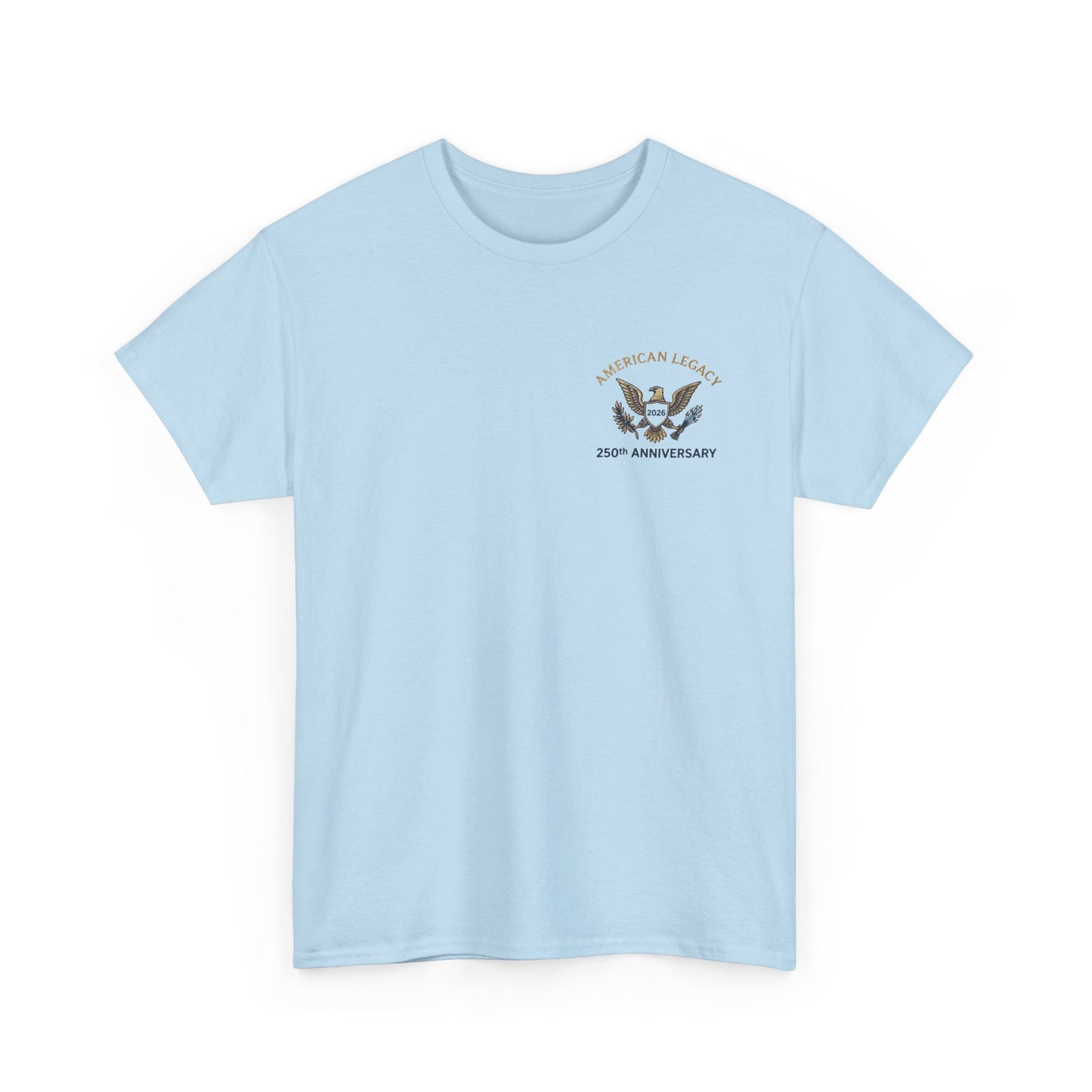 250th 4th of July Commemorative T-Shirt — Vintage Eagle 'Land of Liberty' Graphic Tee