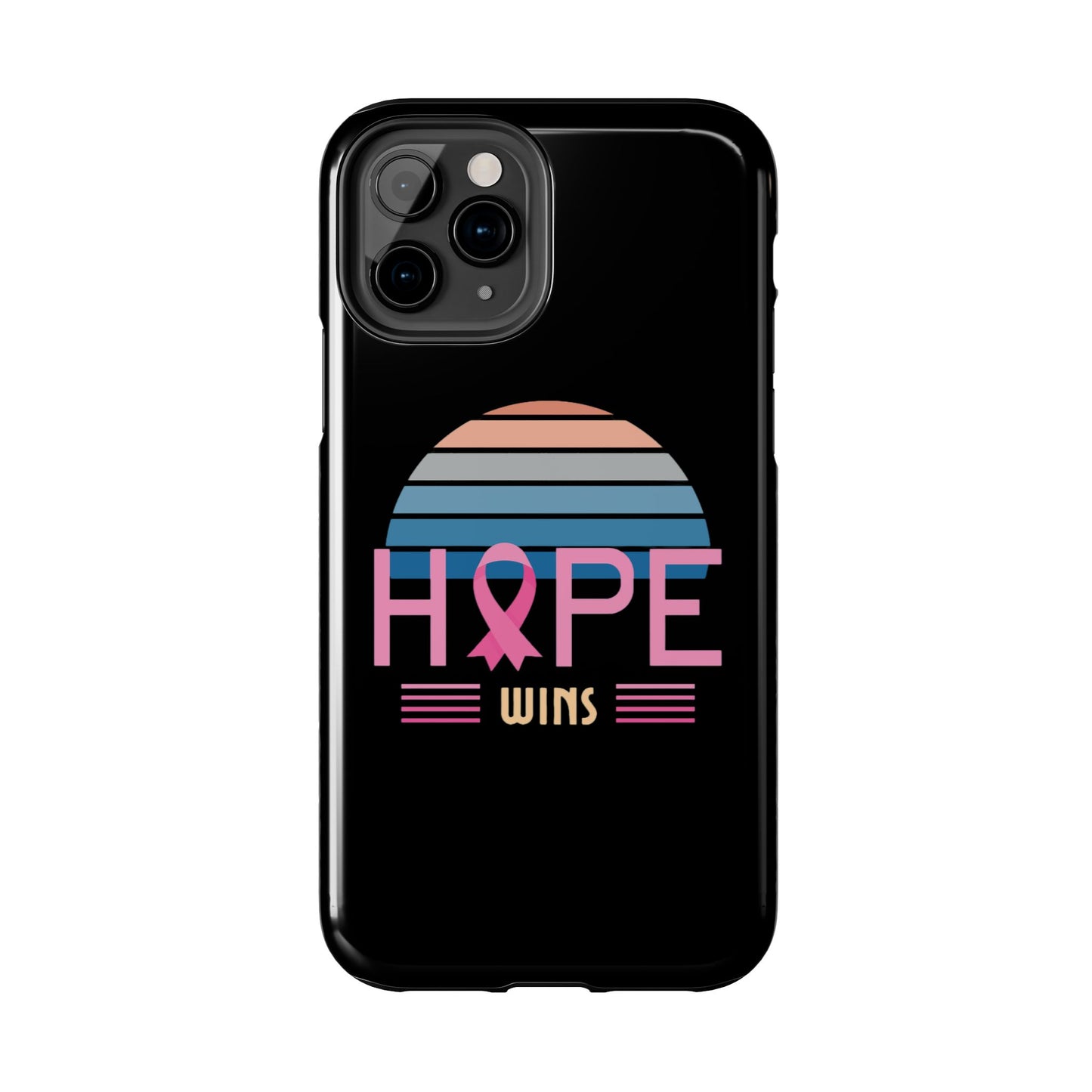 Hope Wins, Cancer Warrior Gift, Support Gift, Breast Cancer Survivor Gift, Cancer Tough Phone Cases, Survivor Gift, Pink Phone iPhone