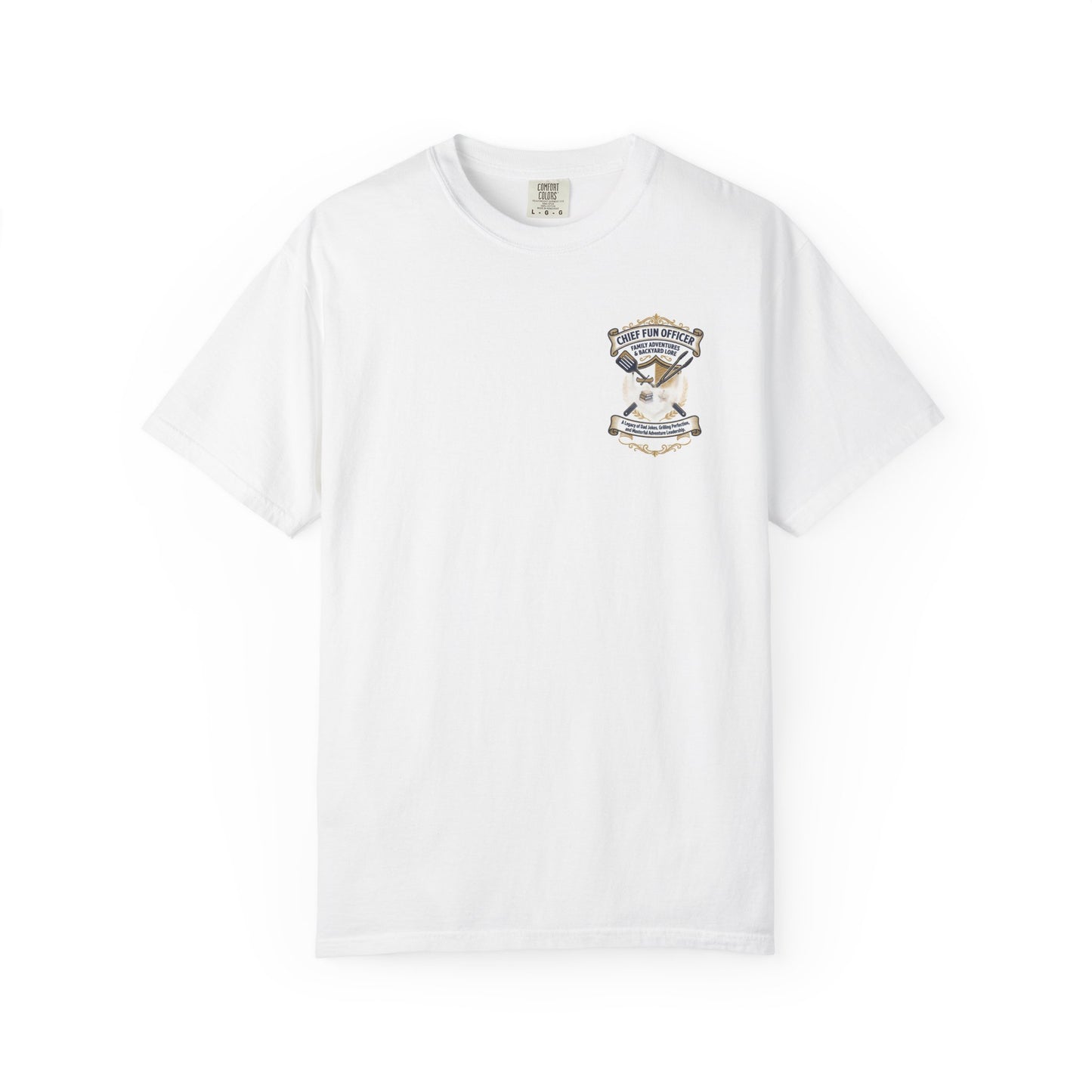 Chief Fun Officer Father's Day T-Shirt — Funny Family Backyard BBQ Grill Tee