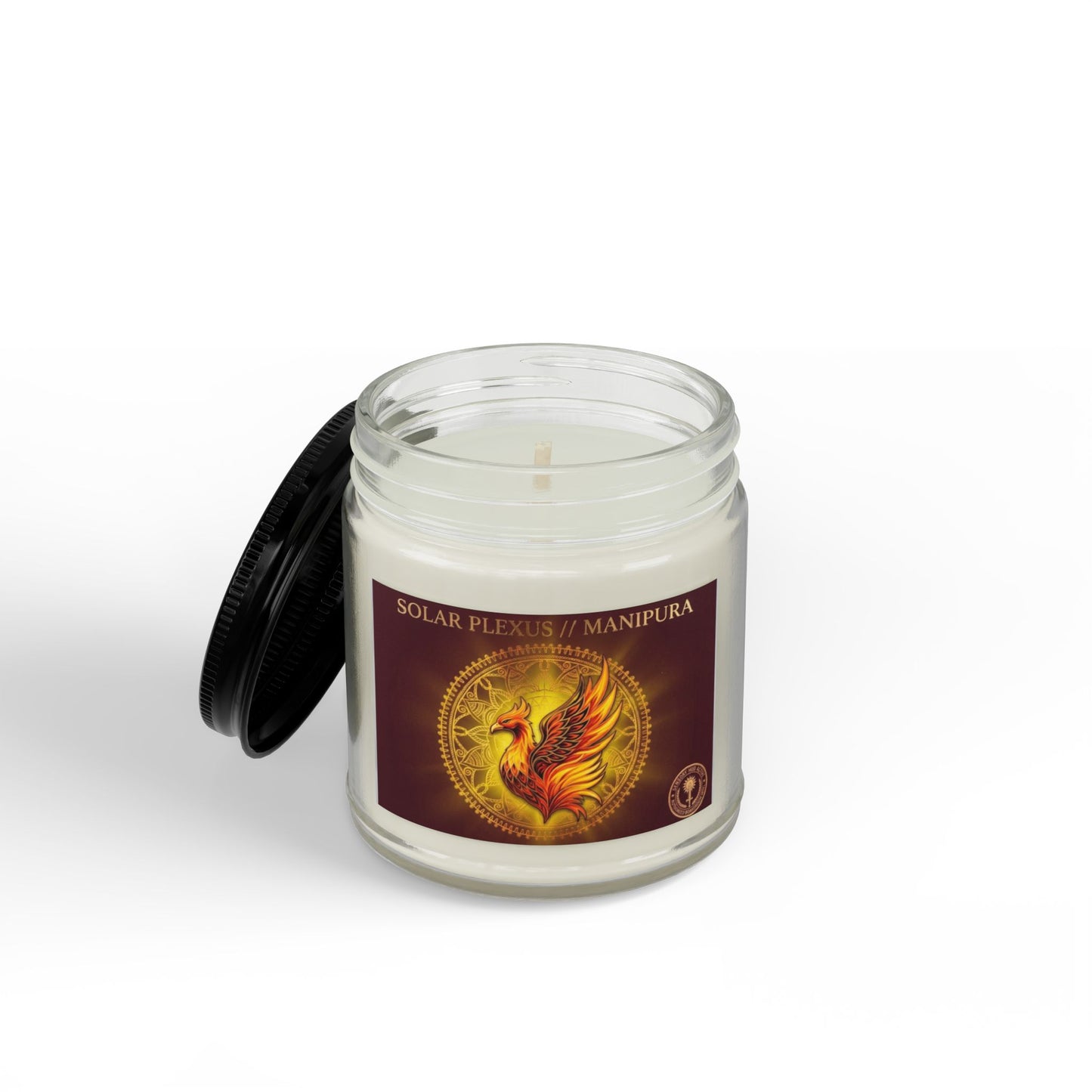 The Sovereign Audit™ Solar Plexus Chakra Soy Candle — Phoenix Scented Jar (4oz & 9oz)