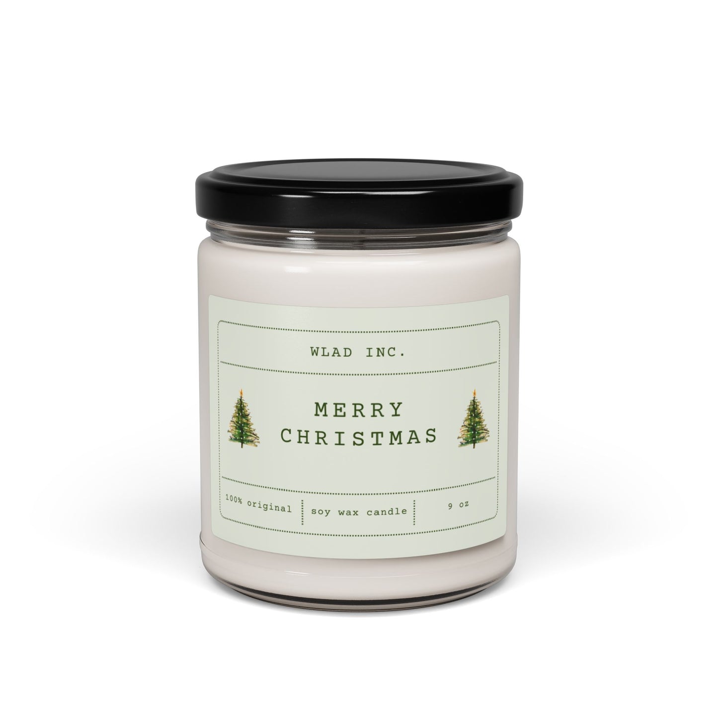 Merry and Bright 9oz. Soy Candle | Cinnamon, Vanilla,  White Sage, Coconut Cream, Peppermint Scent | Christmas Tree Candle | Pine Christmas Candle | Holiday Candle Scented Soy Candle, 9oz