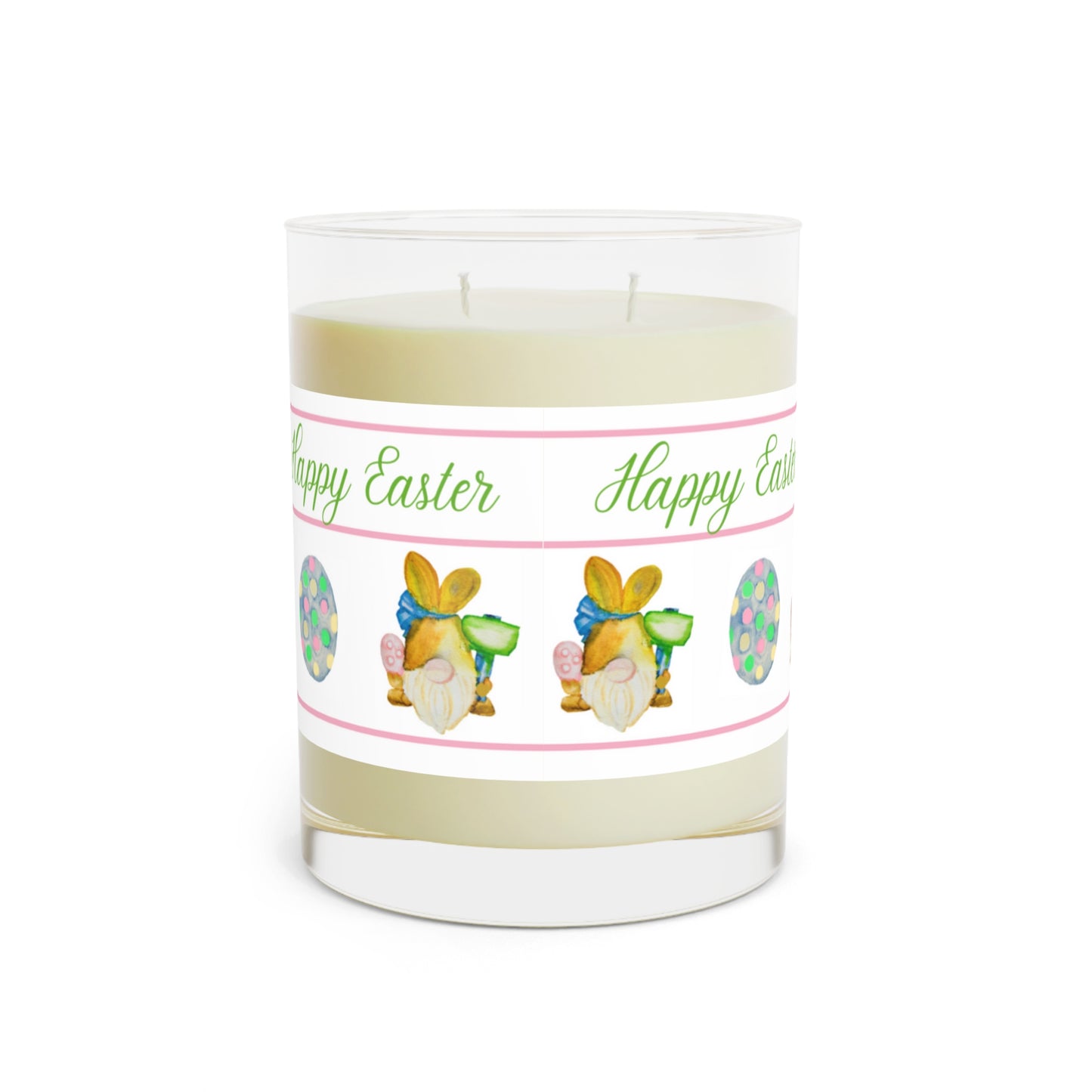 Wing Light Art Designs Bunny Gnome and Egg Easter Scented Candle - Full Glass, 11oz