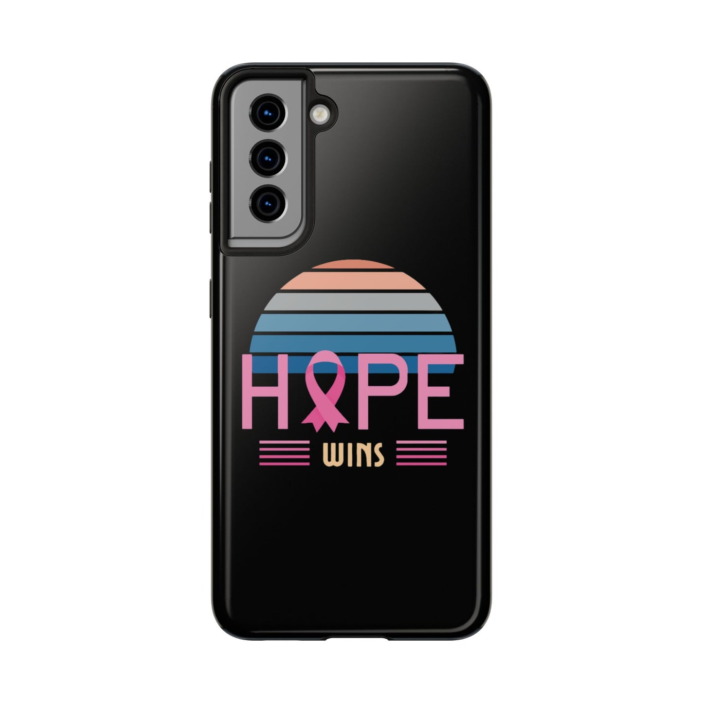 Hope Wins, Cancer Warrior Gift, Support Gift, Breast Cancer Survivor Gift, Cancer Tough Phone Cases, Survivor Gift, Pink Phone iPhone