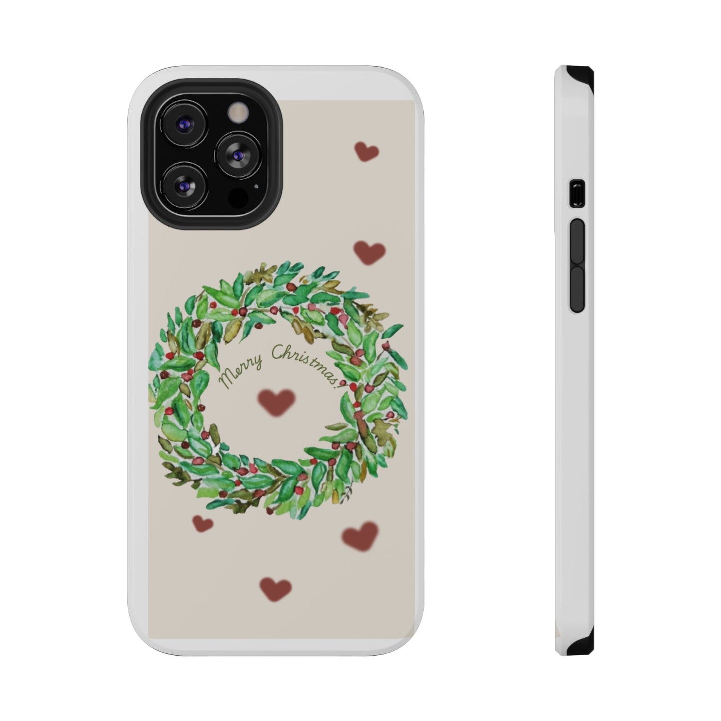 Merry Christmas Phone Case for iPhone 16, 16 Plus, 16 Pro 16 Pro Max, iPhone 15, 15 Plus, 15 Pro 15 Pro Max, Plus 14, 13, 12 and 11 Impact-Resistant Cases