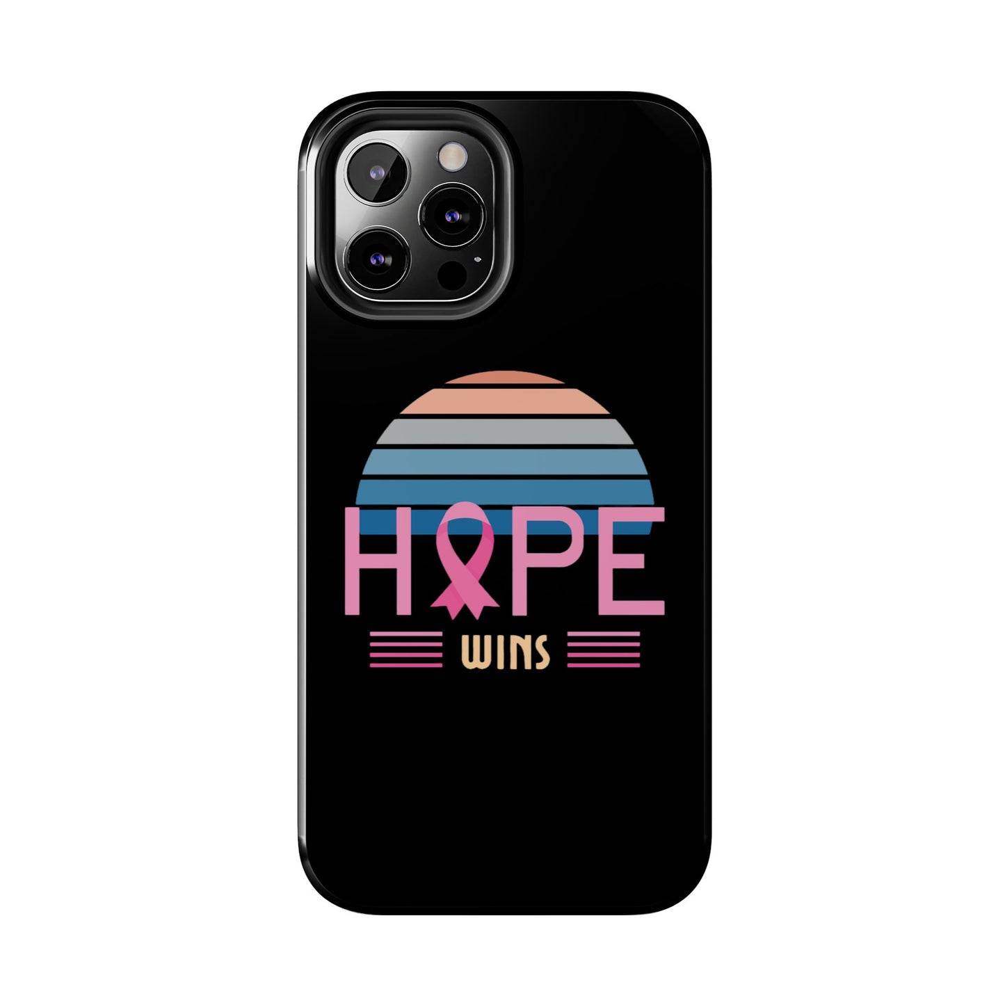 Hope Wins, Cancer Warrior Gift, Support Gift, Breast Cancer Survivor Gift, Cancer Tough Phone Cases, Survivor Gift, Pink Phone iPhone