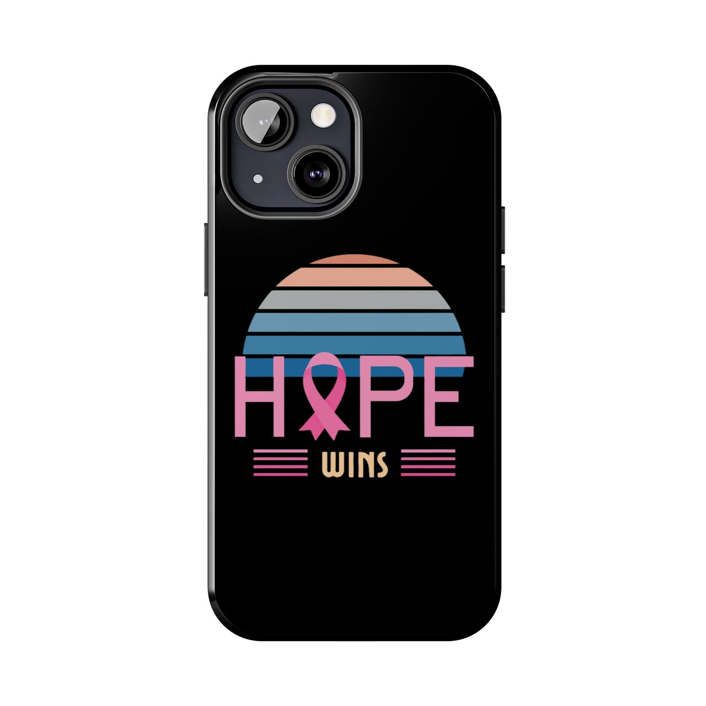 Hope Wins, Cancer Warrior Gift, Support Gift, Breast Cancer Survivor Gift, Cancer Tough Phone Cases, Survivor Gift, Pink Phone iPhone