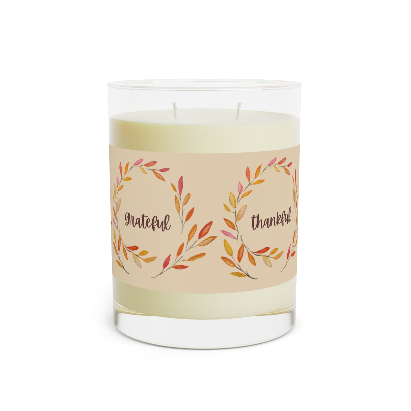 Thanksgiving Candle Favor/Thankful for you/Thanksgiving Table/Fall Candle/Hostess Gift Candle Favors Grateful Thankful Blessed