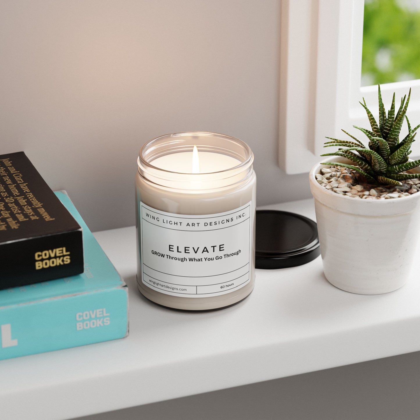 Elevate - Grow Through What You Go Through Motivational For When You Just Want To Burn Something Spiritual Candle Funny Candle Funny Candles Gift for Her Best Friend Gifts Girlfriend Gift