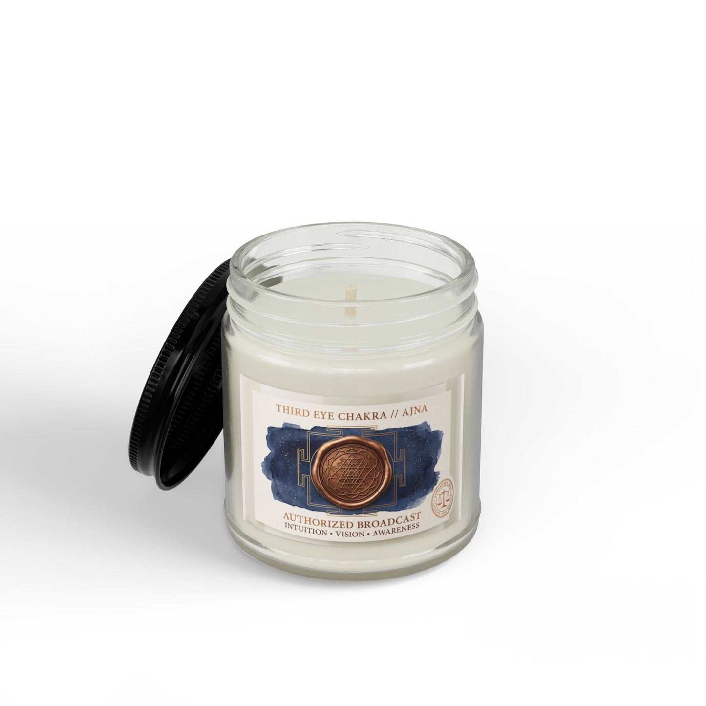 The  Sovereign Audit™ Third Eye Chakra Soy Candle — Aromatherapy Scented Candle (4oz & 9oz)