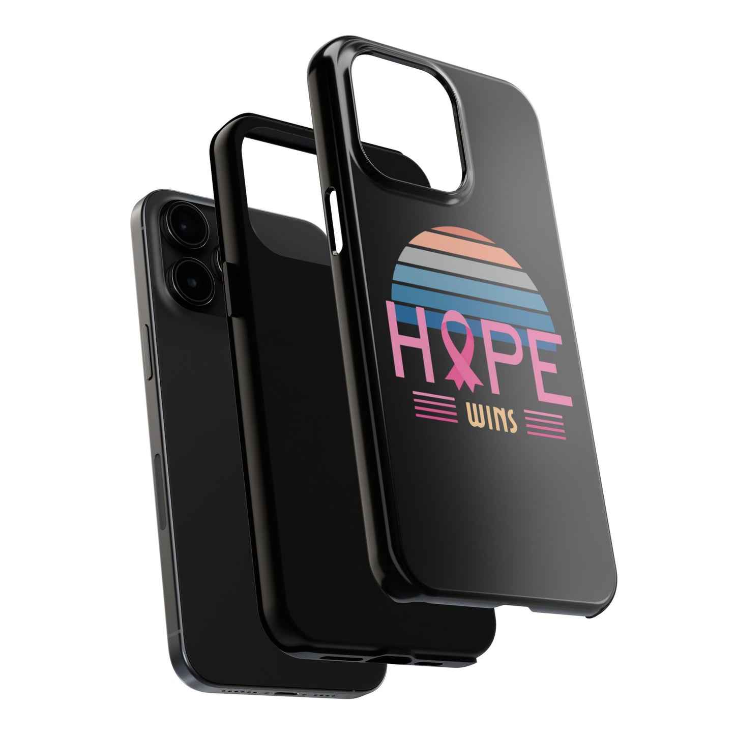 Hope Wins, Cancer Warrior Gift, Support Gift, Breast Cancer Survivor Gift, Cancer Tough Phone Cases, Survivor Gift, Pink Phone iPhone