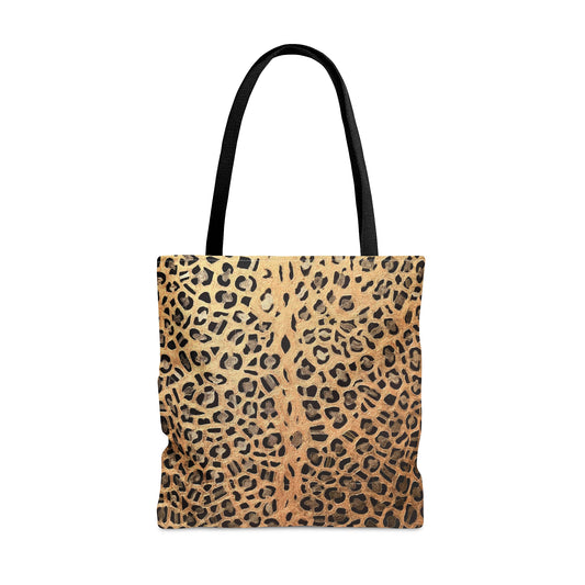 Leopard Print Tote Bag | Custom Painted Leopard Design | Trending Animal Print Fashion | Stylish & Durable AOP Bag | Mindful Living | Leopard Print Tote Bag